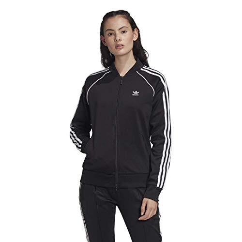 adidas Women's Super Women Track Top in Black/White adidas Women's Super Women Track Top in Black/White